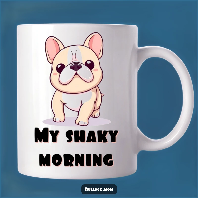 Funny Kawaii Bulldog Wobble Mug: Hilarious Gift for Clumsy Dog Lovers!