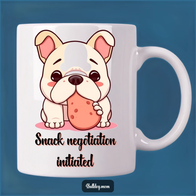 Funny Kawaii Bulldog Treat Mug - Eager Pup Gift