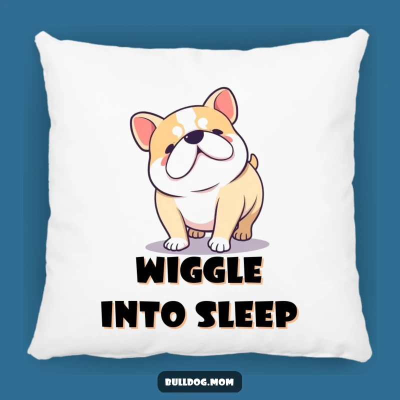 Funny Kawaii Bulldog Wiggle Pillow - Cozy Happy Dog Accent for Gift