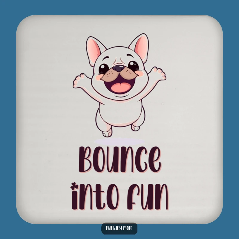 Funny Kawaii Bulldog Jump Coaster: Hilarious Gift to Protect Tables!