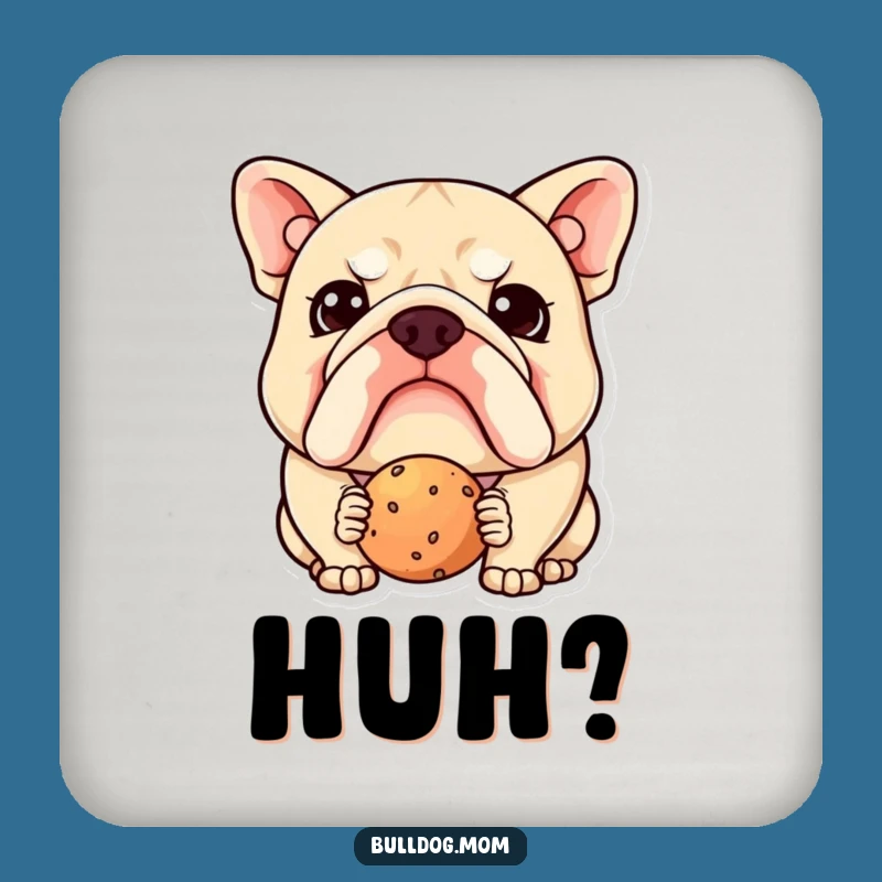 Funny Kawaii Bulldog Coaster: Protect Surfaces with Cute Confusion, a Small Funny Gift