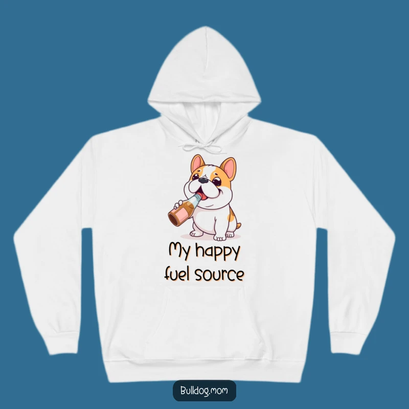 Funny Bulldog Chug Hoodie: Cozy Fun for Happy Dog Lovers