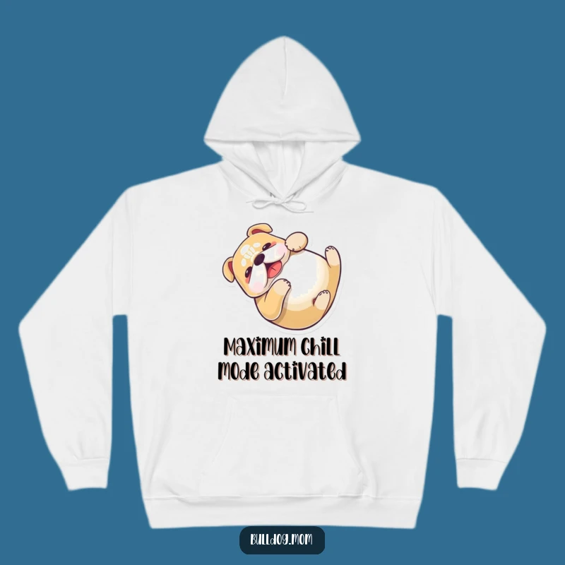 Funny Kawaii Bulldog Hoodie - Cozy & Playful Pup Sweatshirt Gift