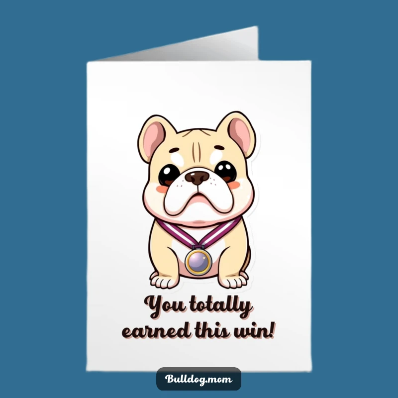 Free Printable Bulldog Congrats Card: Best in Show - Funny Downloadable Gift