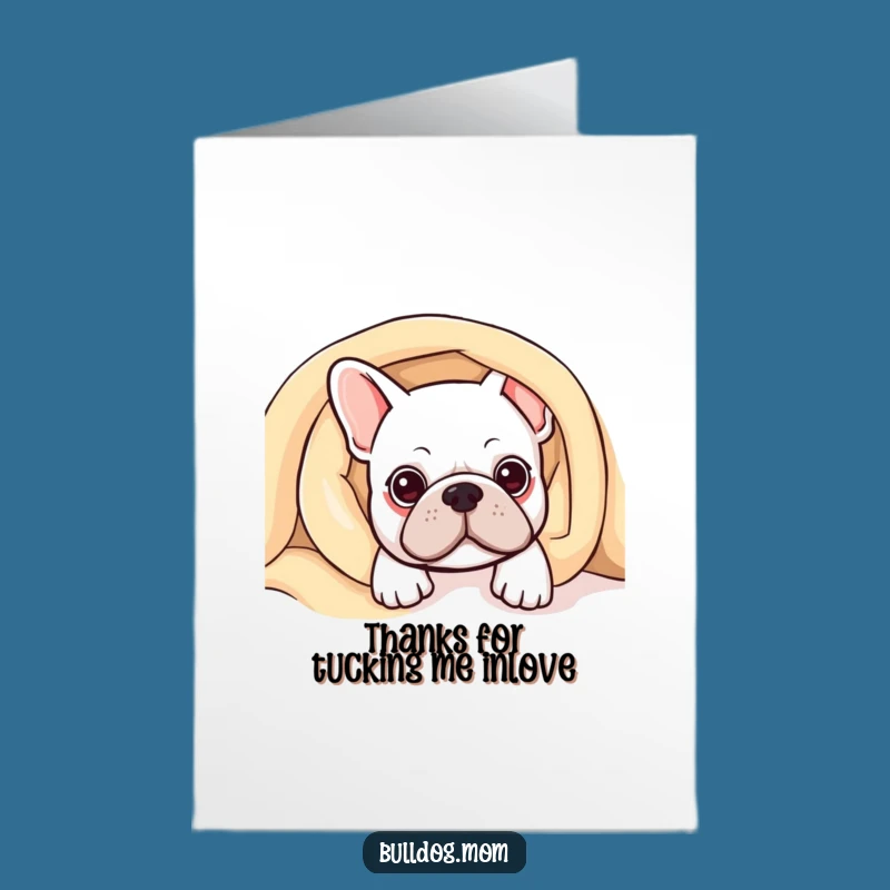 Free Printable Thank You Card: Cozy Bulldog - Heartfelt Downloadable Gift!