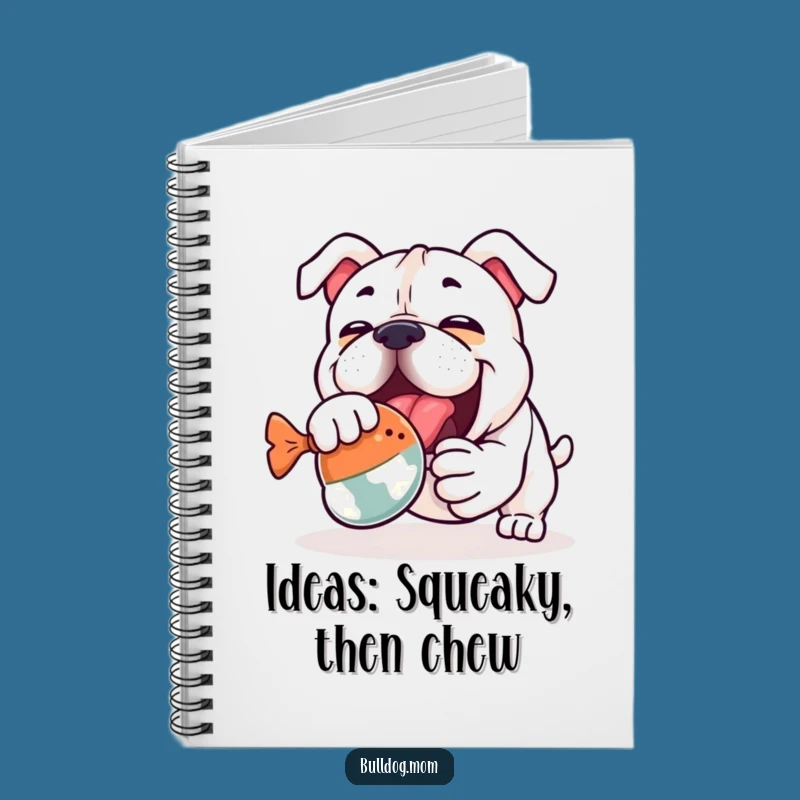 Funny Kawaii Bulldog Notebook: Enthusiastic Toy Wrestling Journal