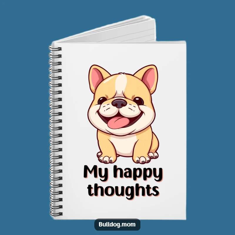 Funny Bulldog Cub Notebook - Happy Panting Pup, Journal Gift!