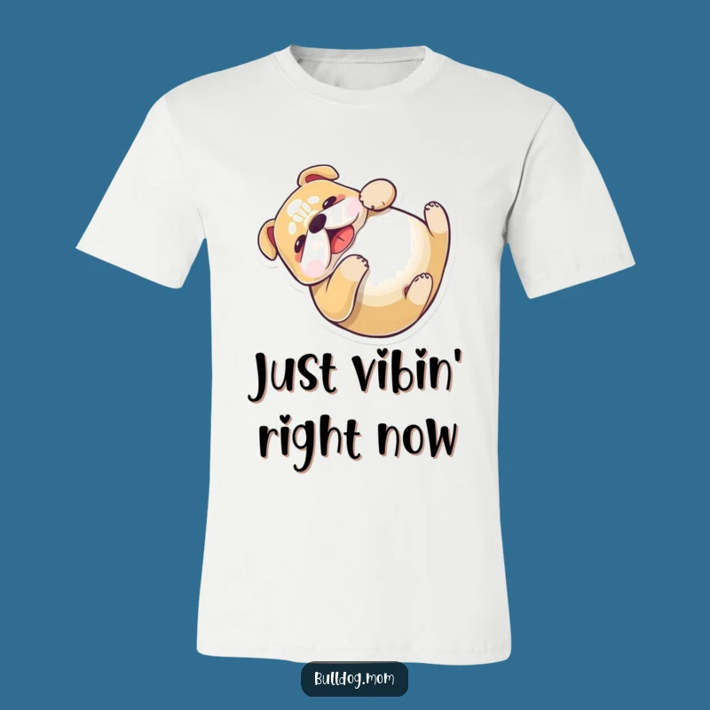 Funny Kawaii Bulldog T-Shirt - Adorable Playful Pup Tee