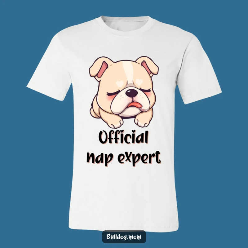 Funny Sleepy Bulldog T-Shirt: Hilarious Dreaming Pup for Ultimate Comfort!